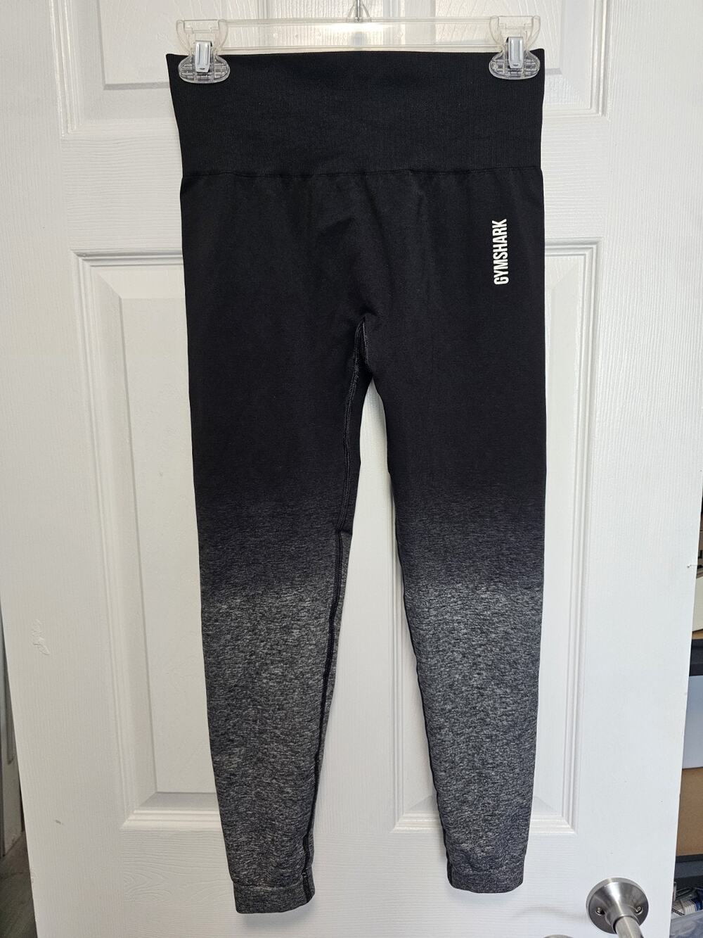 Gymshark Adapt Seamless M Leggings Black Grey Ombre Yoga Pants Pants Gym Stretch